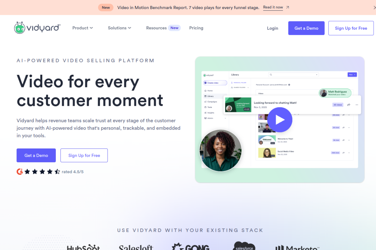 Vidyard Com website screenshot
