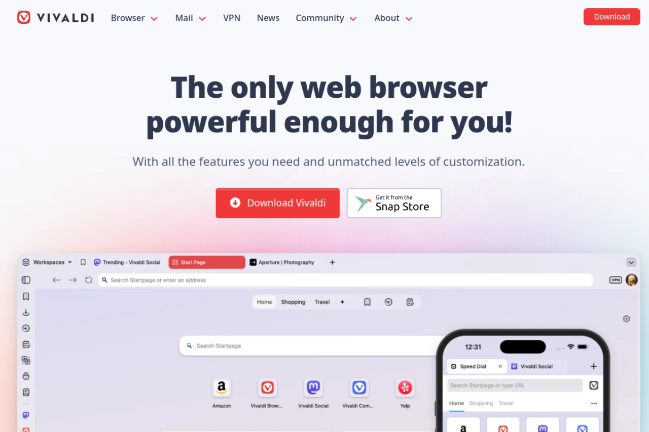 Vivaldi browser