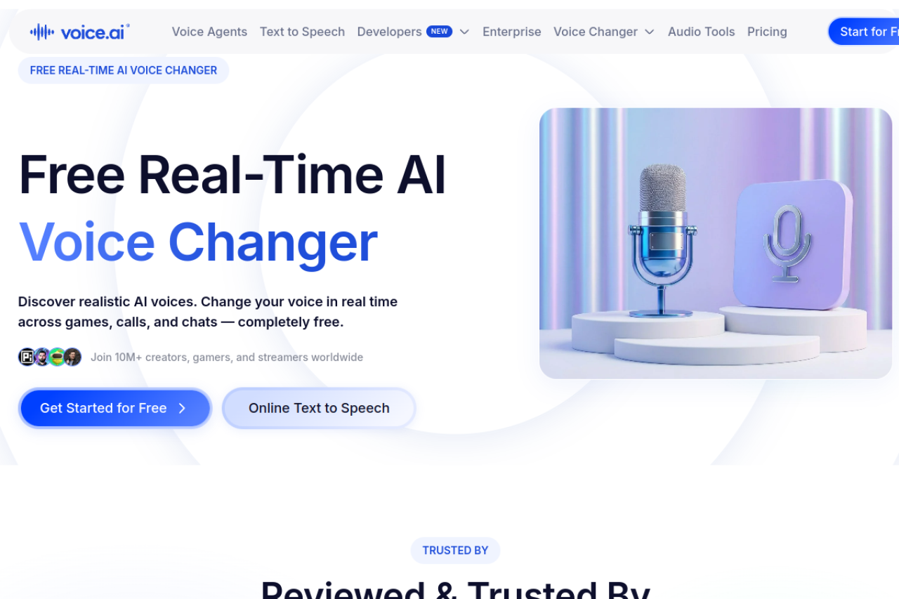 Voice.ai website screenshot
