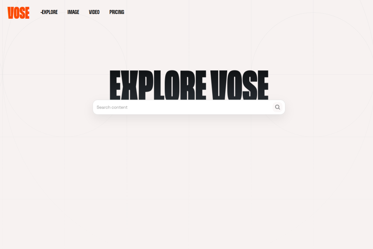 Vose Ai website screenshot