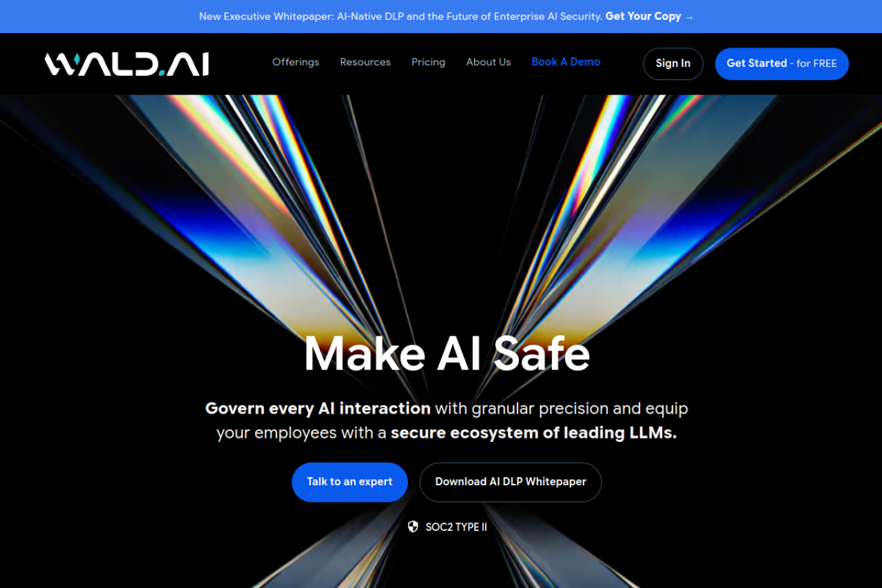 Wald Ai website screenshot