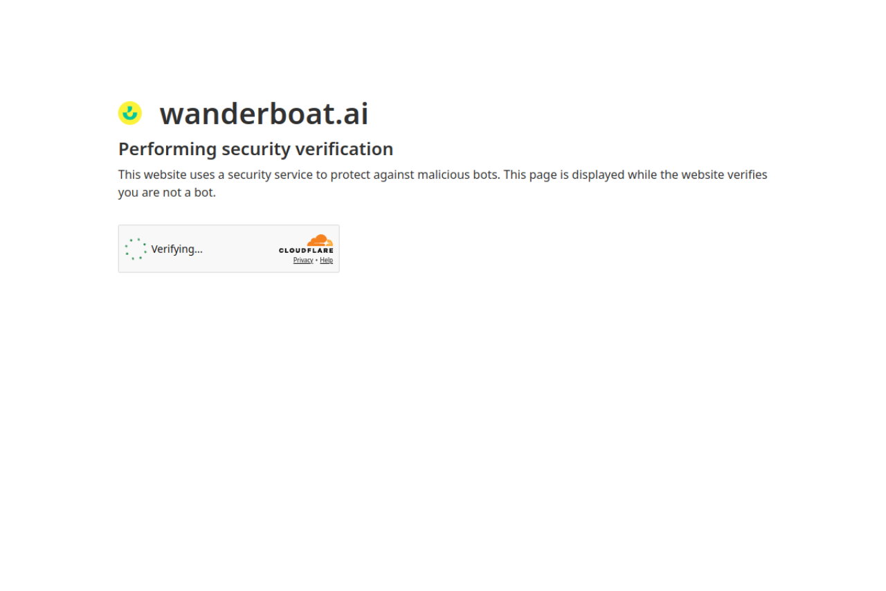 Wanderboat website screenshot