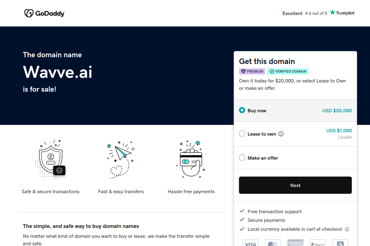 WavveAI website screenshot