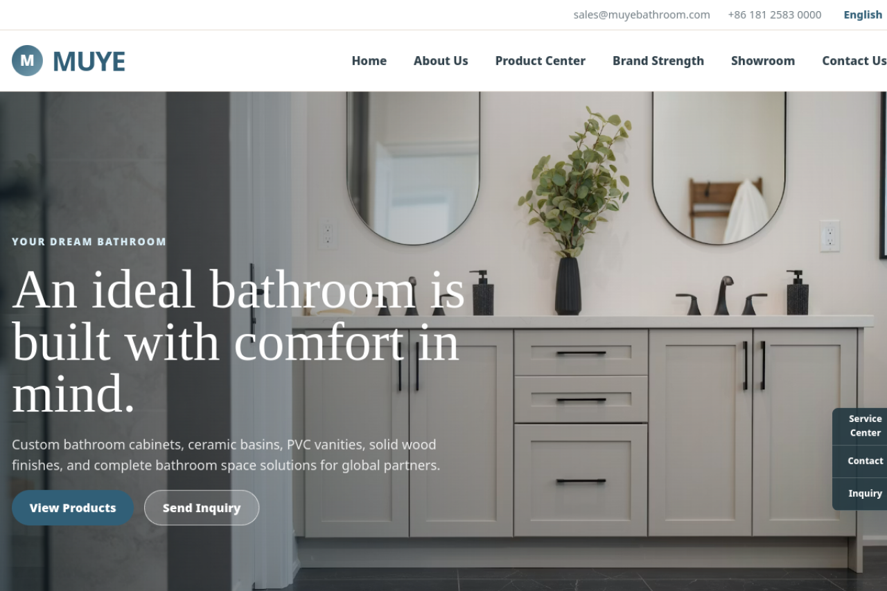 MUYE Bathroom Cabinet homepage preview