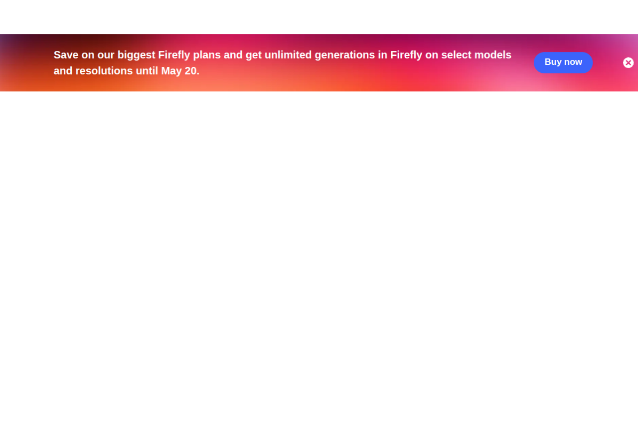 Adobe Firefly website screenshot