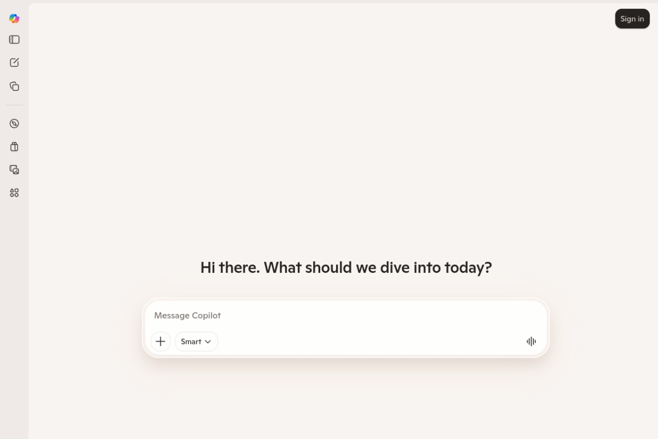 Bing Chat website screenshot