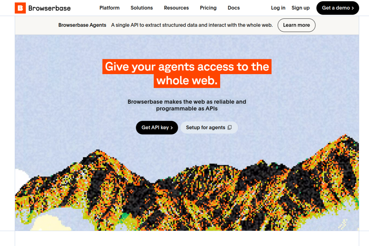 Browserbase website screenshot