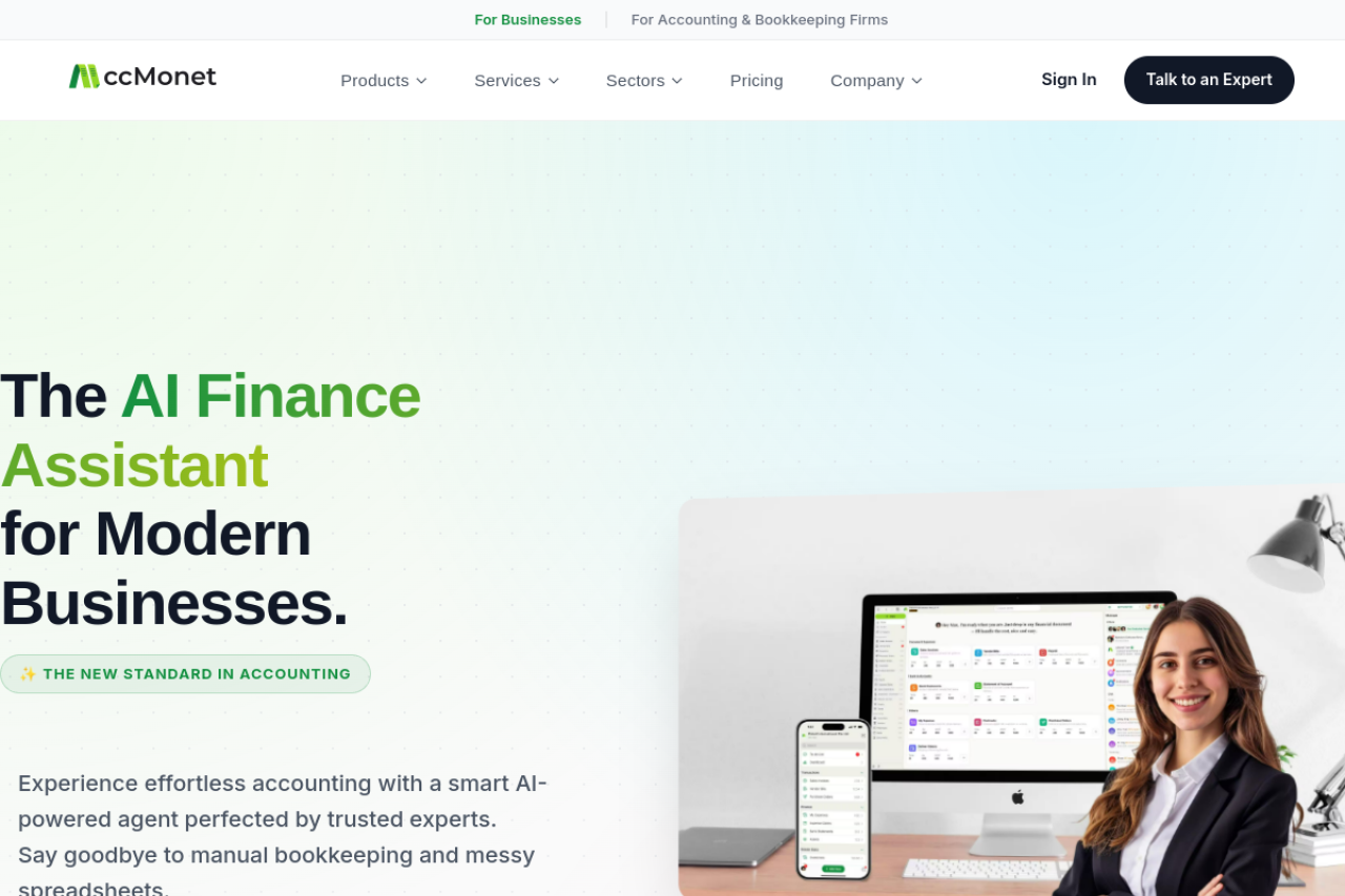 Cc Monet Home website screenshot