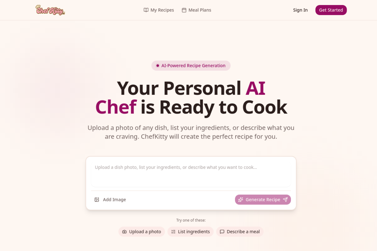 Chefkitty website screenshot