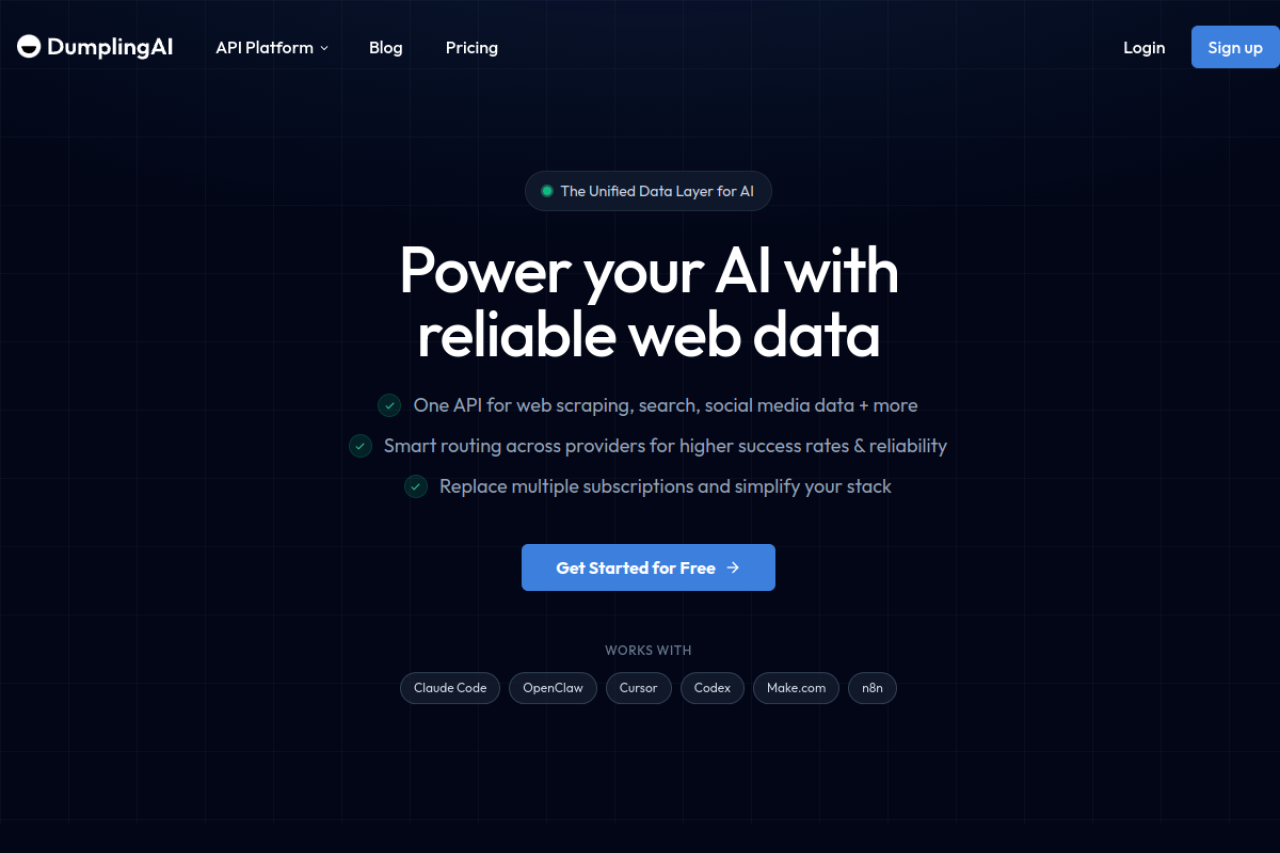 Dumpling Ai website screenshot