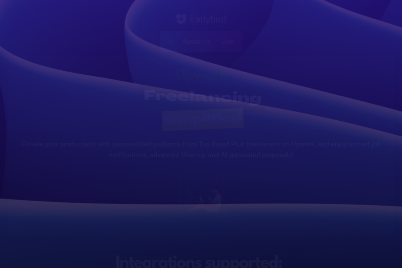 Earlybird website screenshot