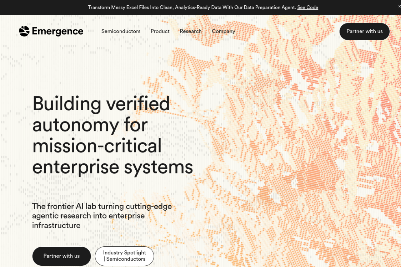 Emergence Ai website screenshot