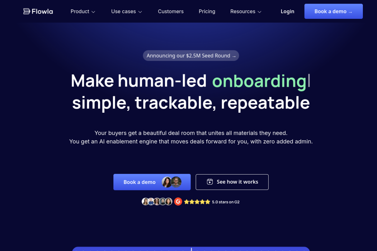 Flowla website screenshot