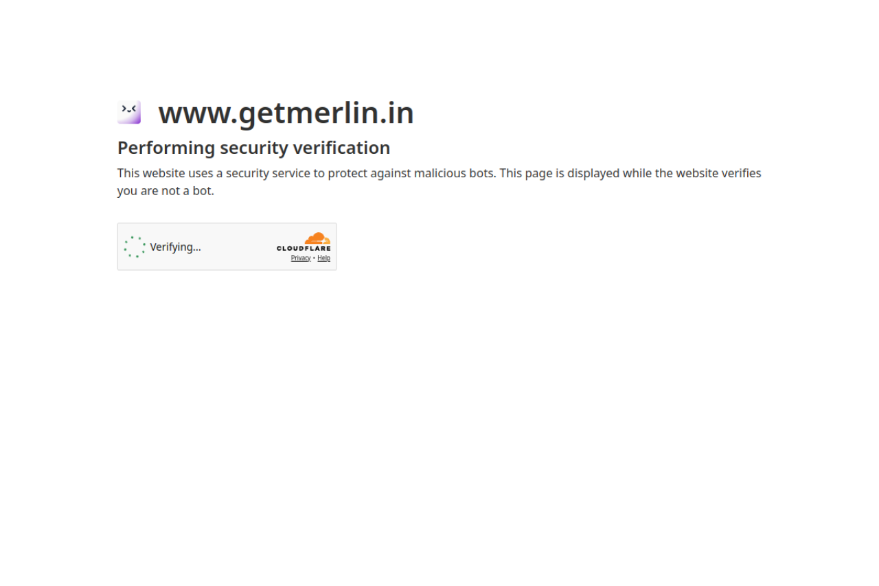 Merlin website screenshot