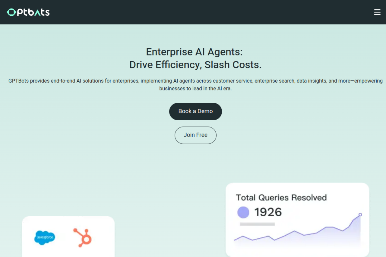 Gptbots Ai website screenshot