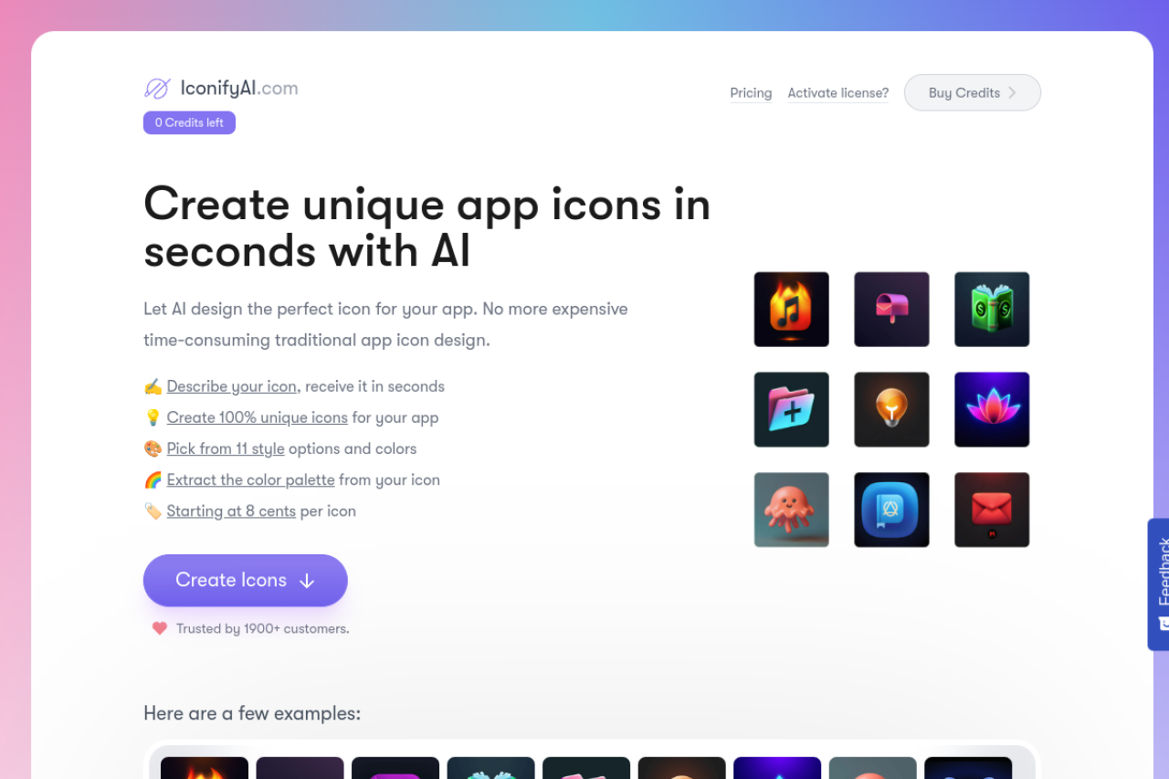 IconifyAI.com website screenshot