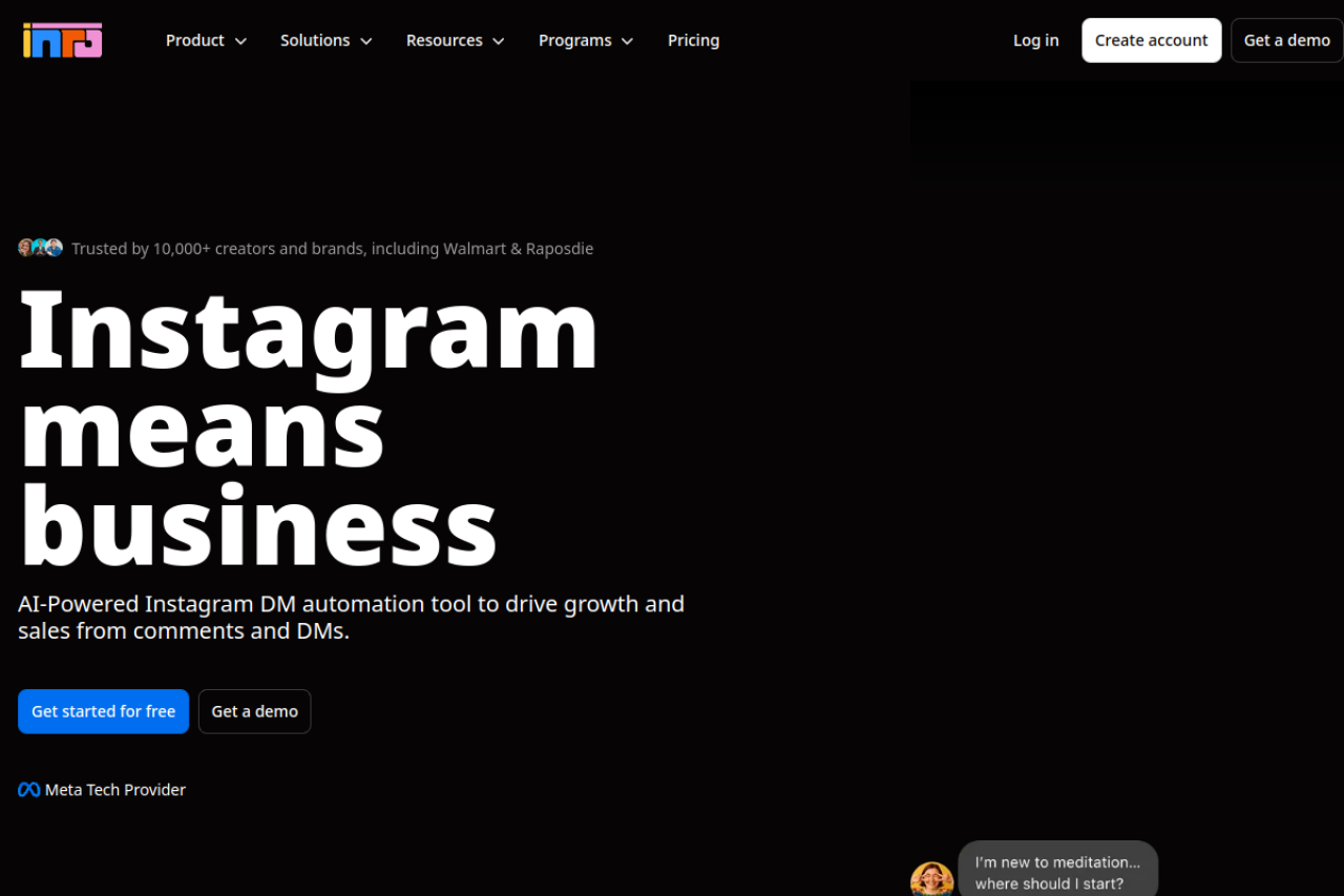 Inr website screenshot