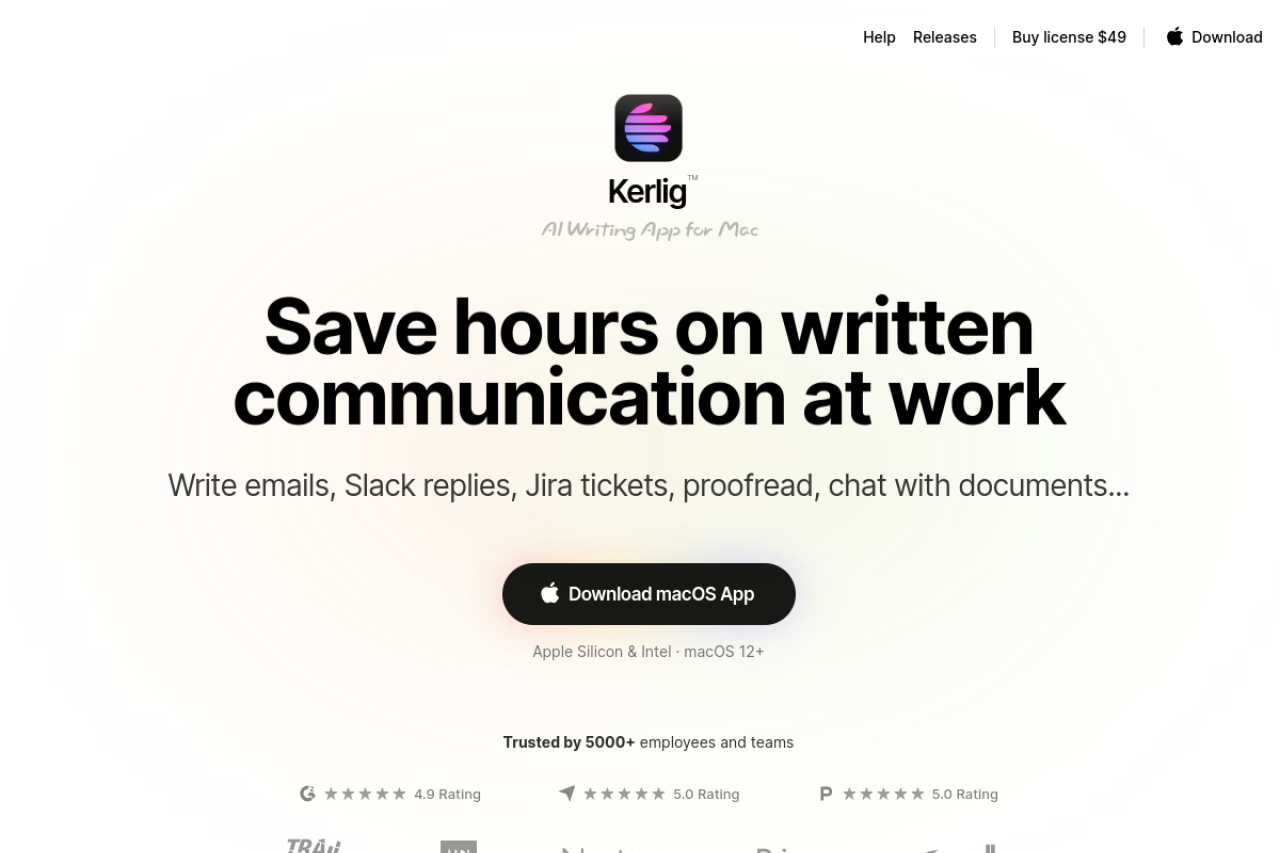 KerligTM website screenshot