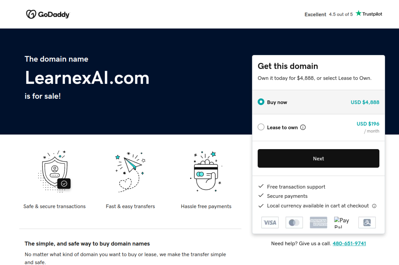 Learnex Ai website screenshot