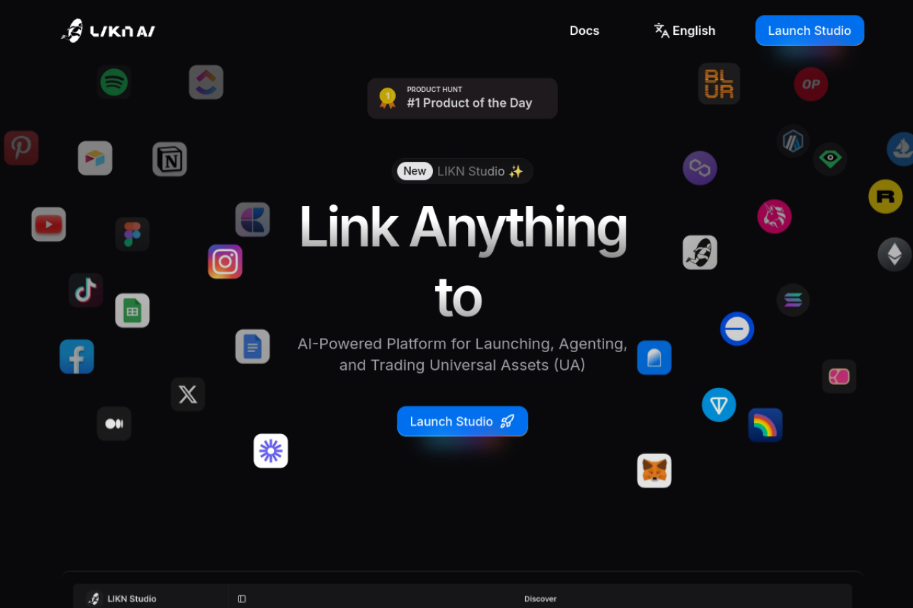 Likn website screenshot