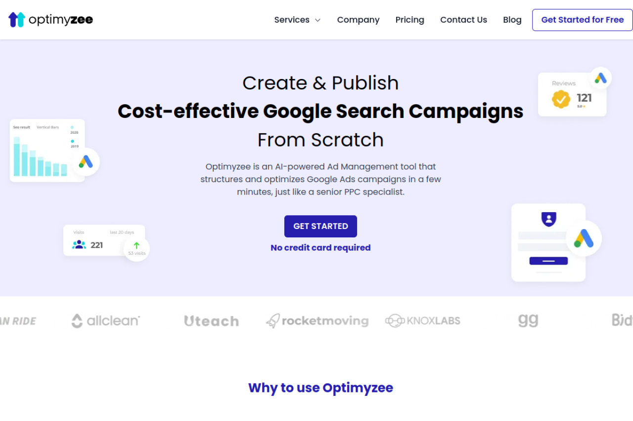 Optimyzee website screenshot