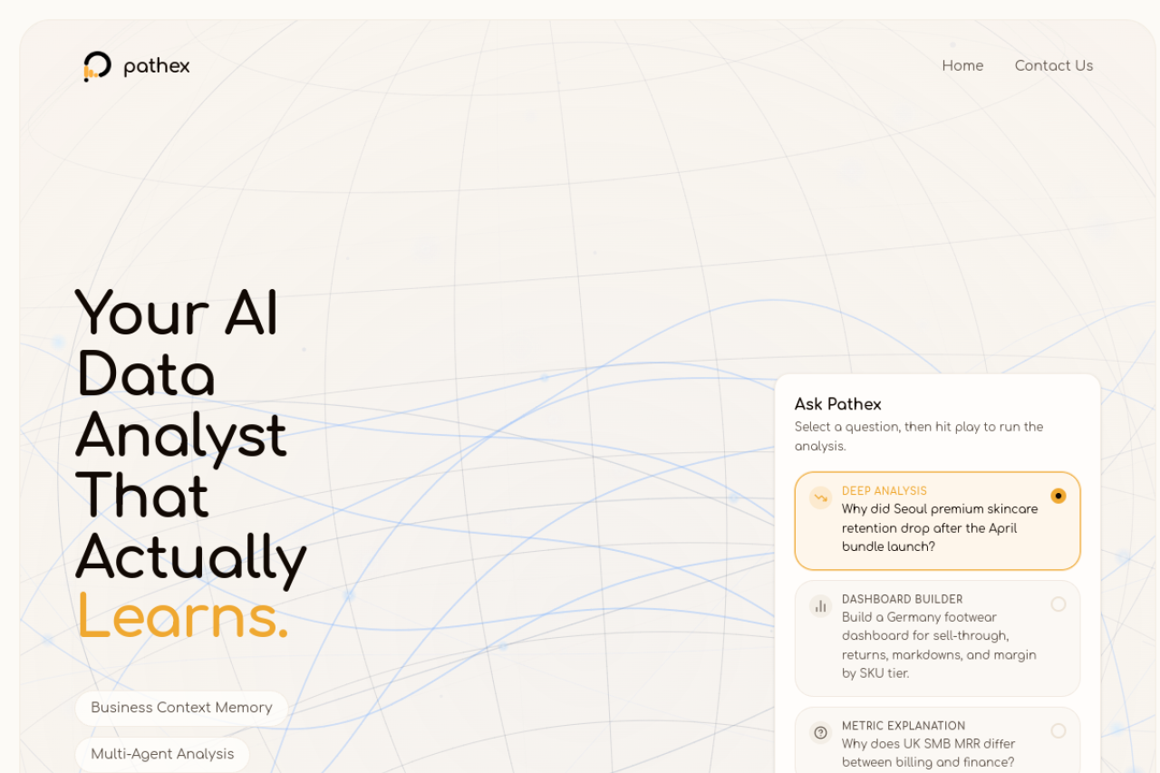 Pathex website screenshot