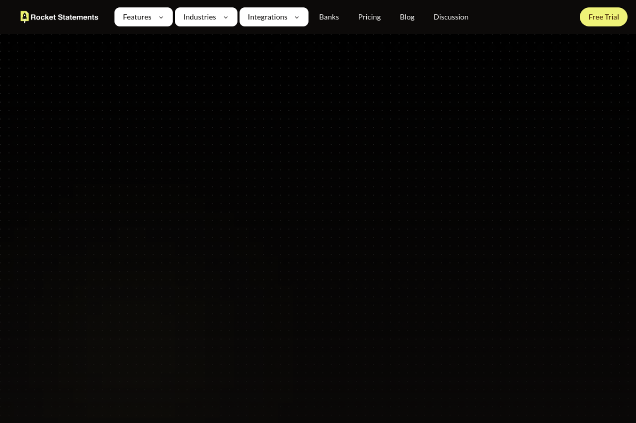 Rocket Statements website screenshot
