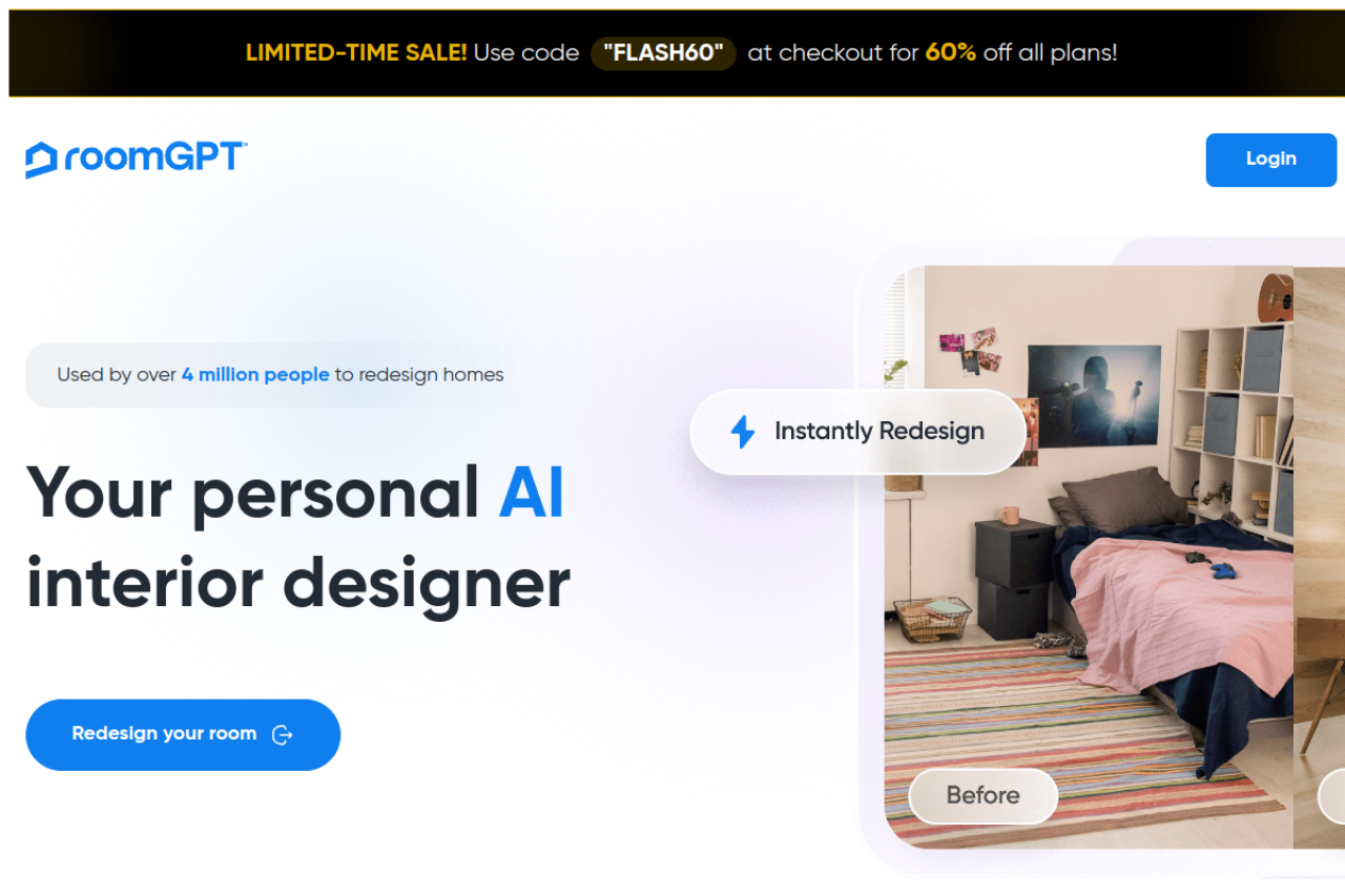 Login website screenshot