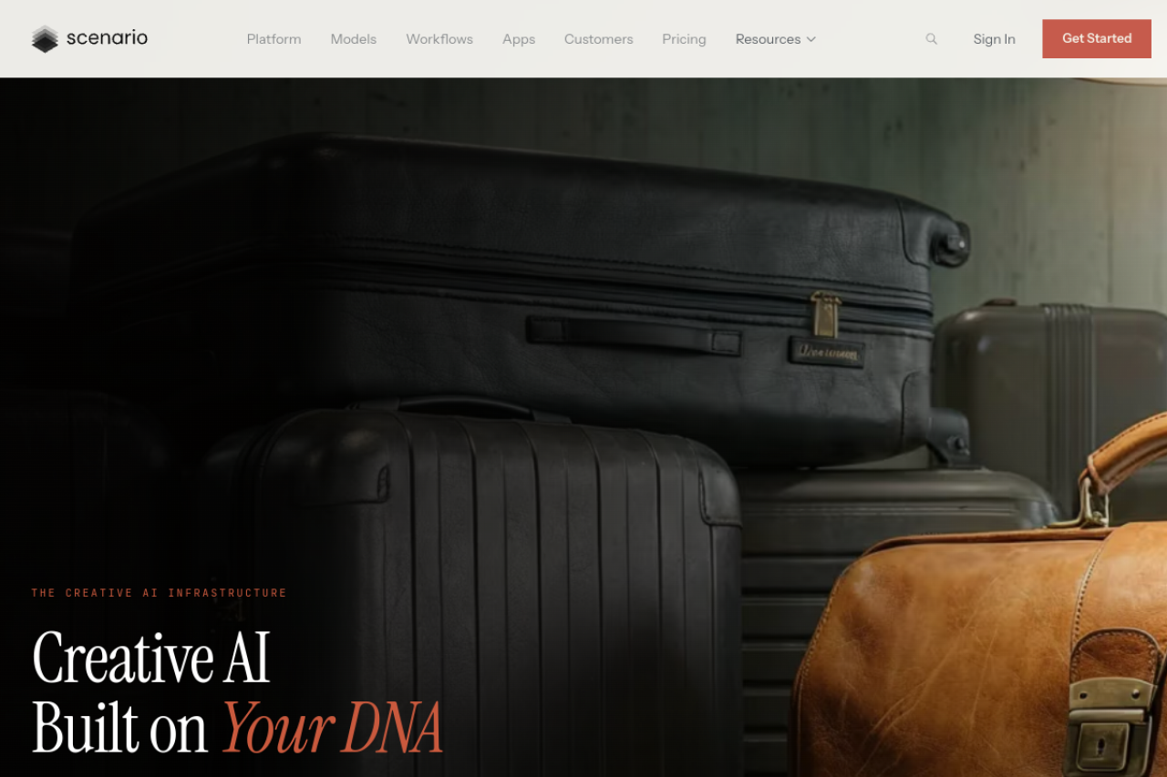 Scenario website screenshot