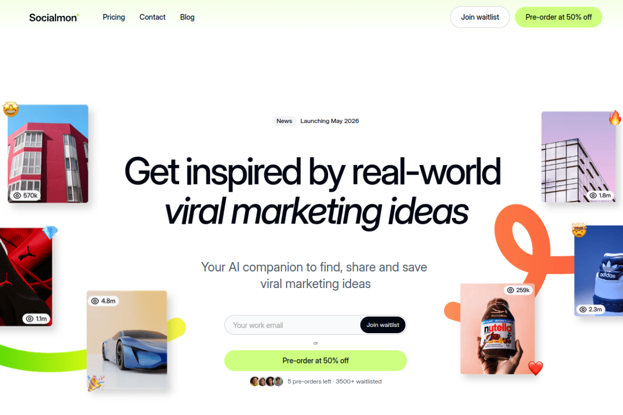 Socialmon website screenshot