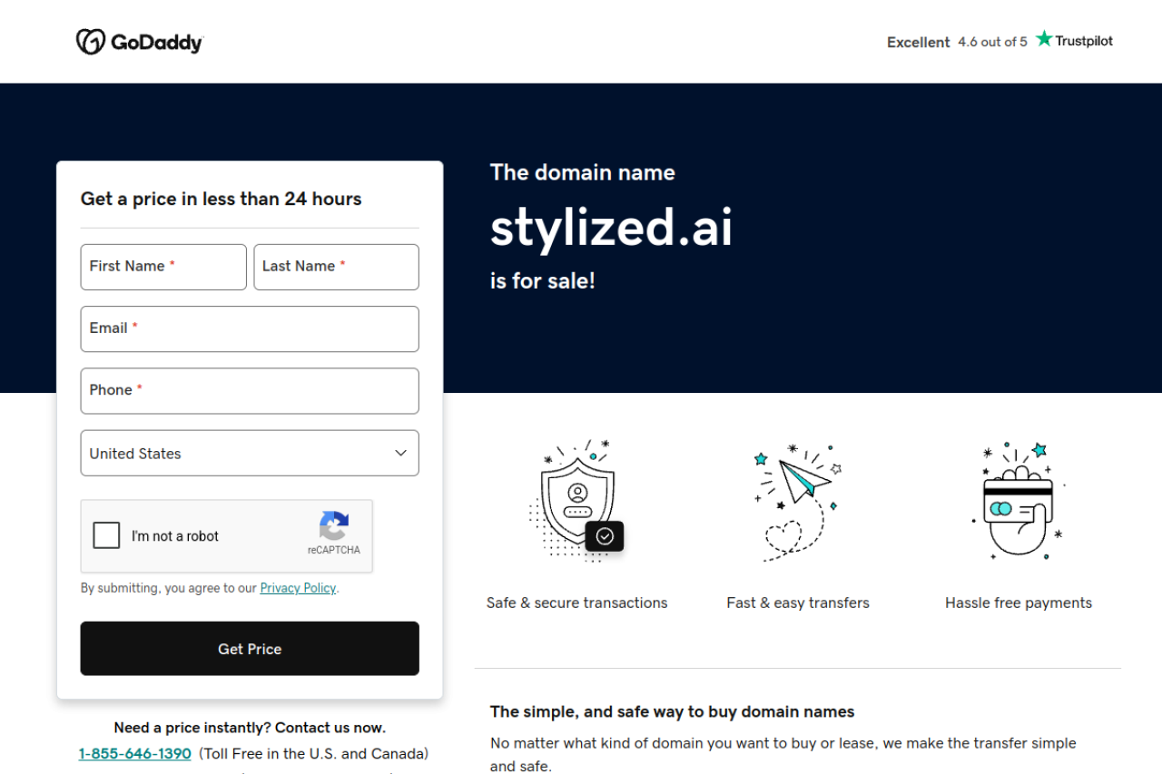 Stylized website screenshot