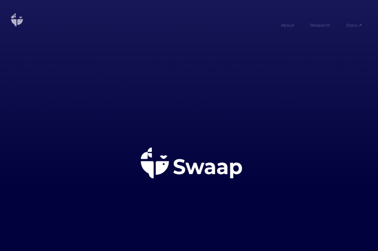 Swaap V2 website screenshot
