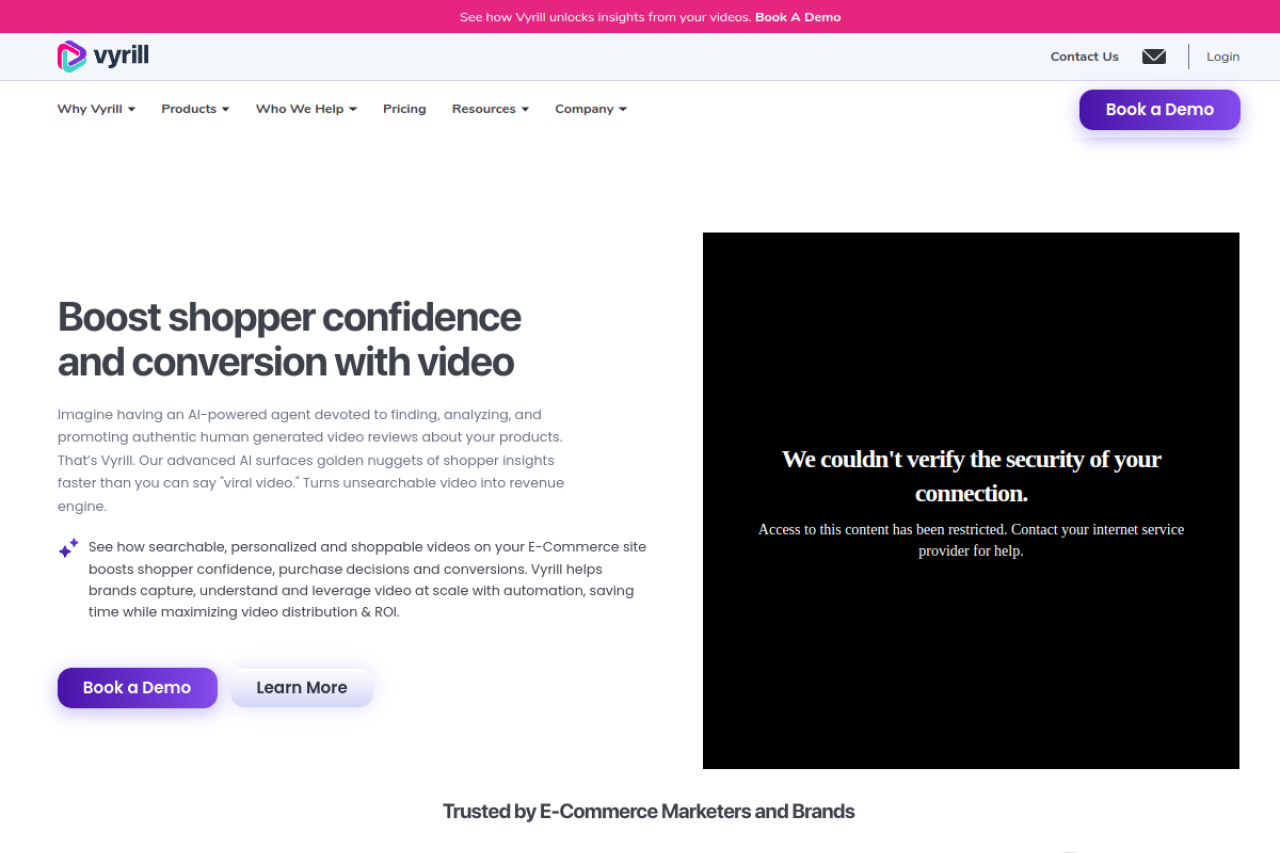 Vyrill website screenshot