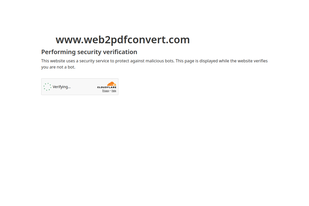 Web2pdf website screenshot