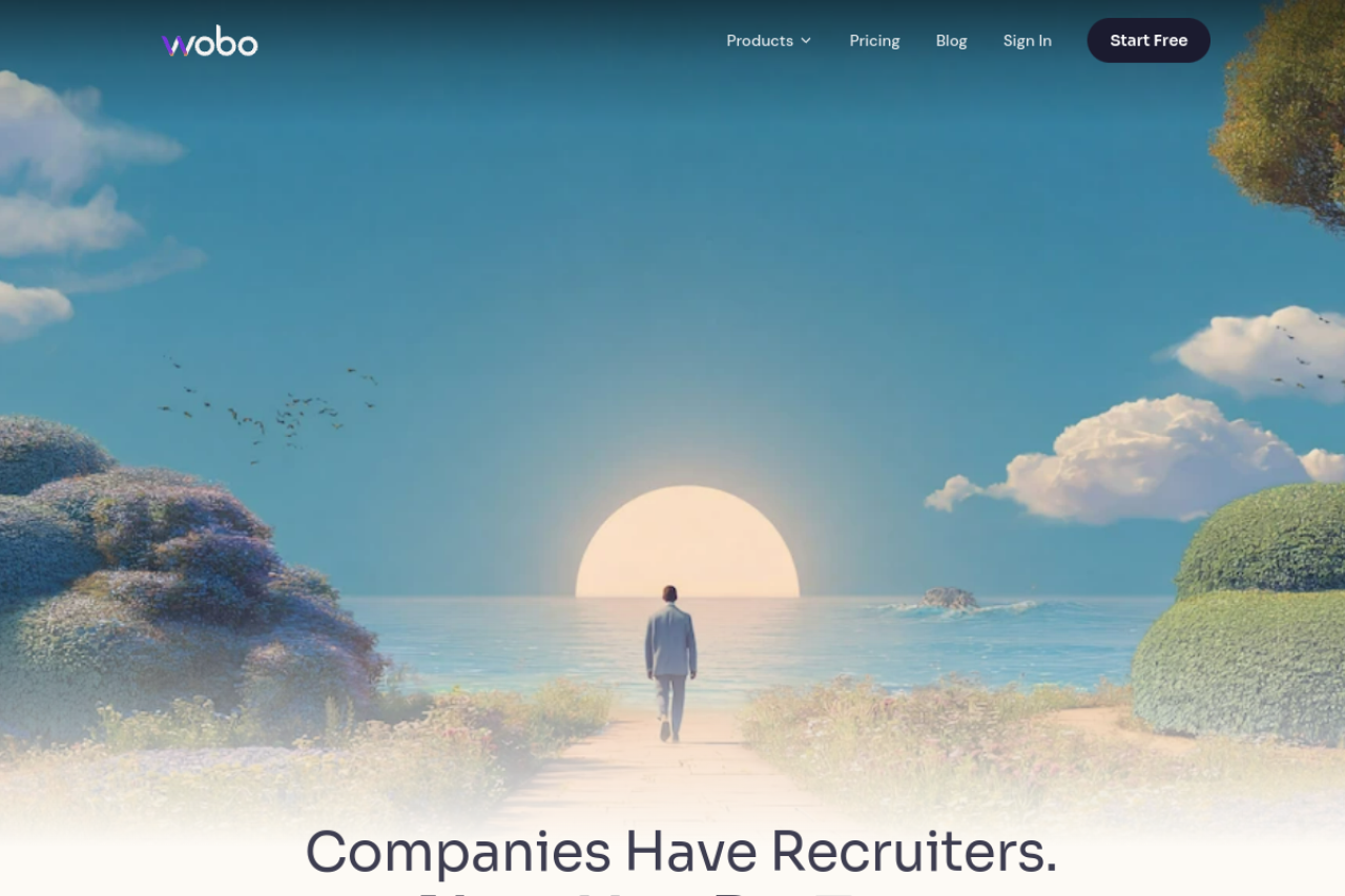 Wobo Ai website screenshot