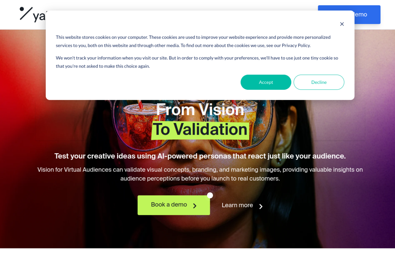 Yabble website screenshot