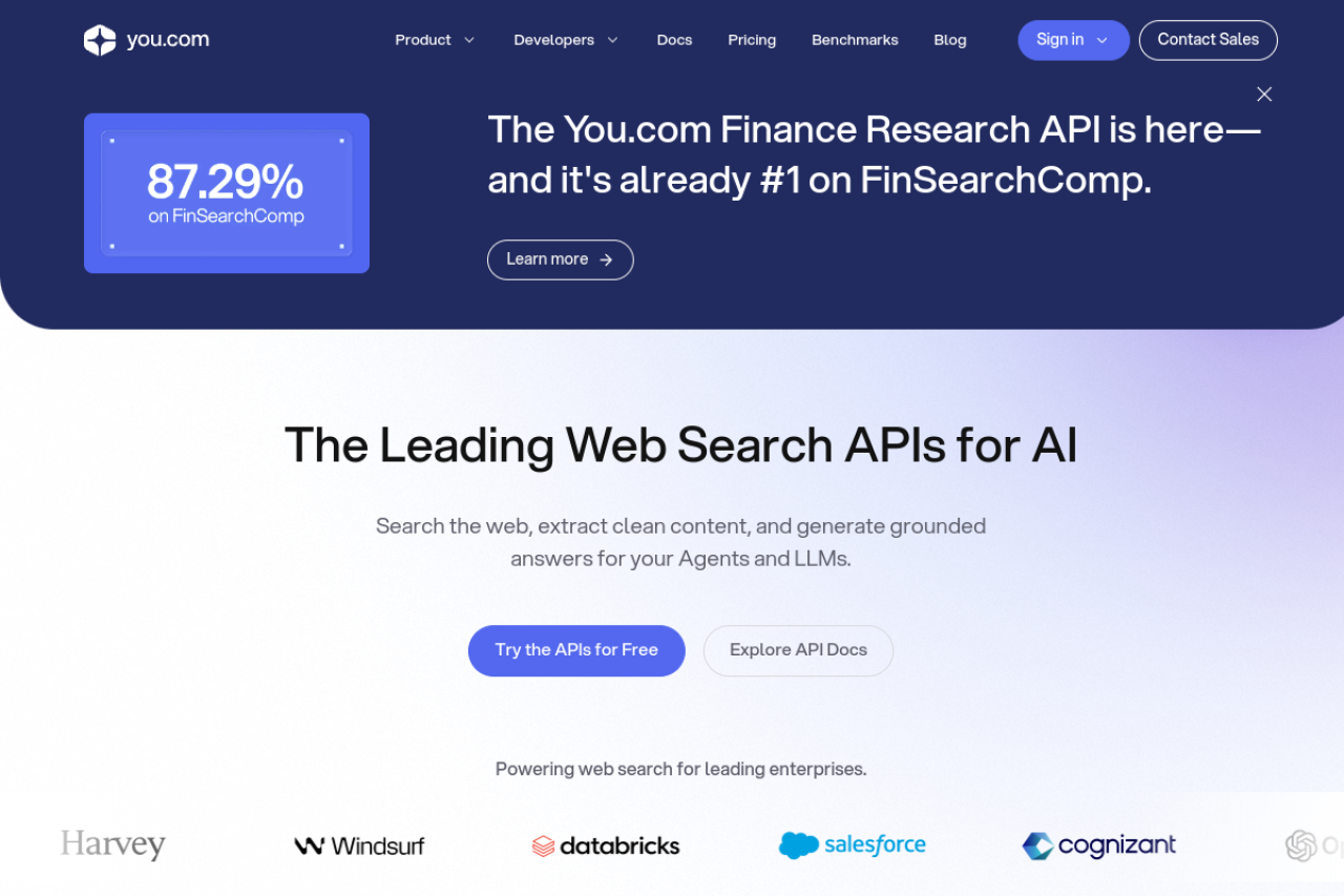 You.com website screenshot
