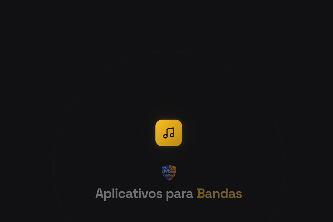 Screenshot do projeto App Bandas Musicais