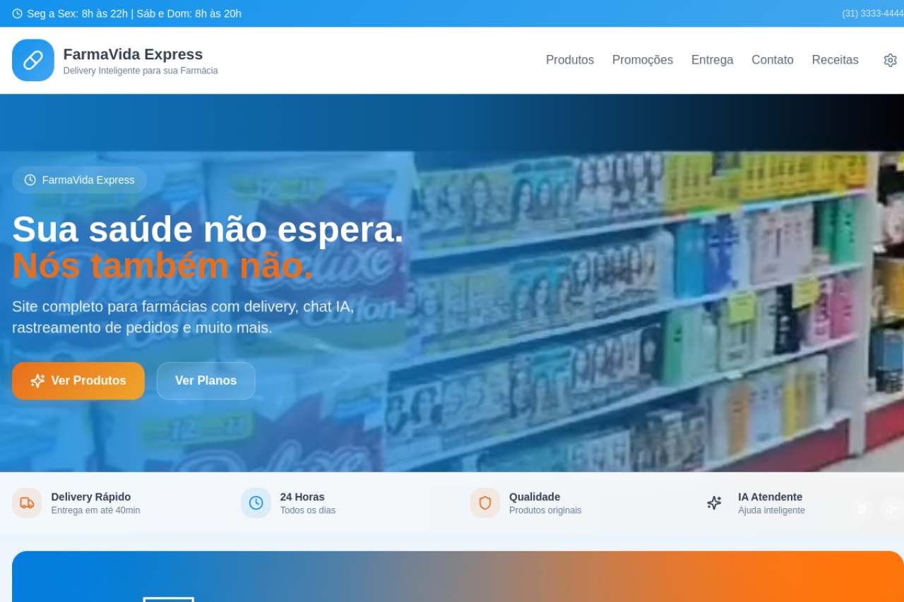 Screenshot do projeto App Farmácias