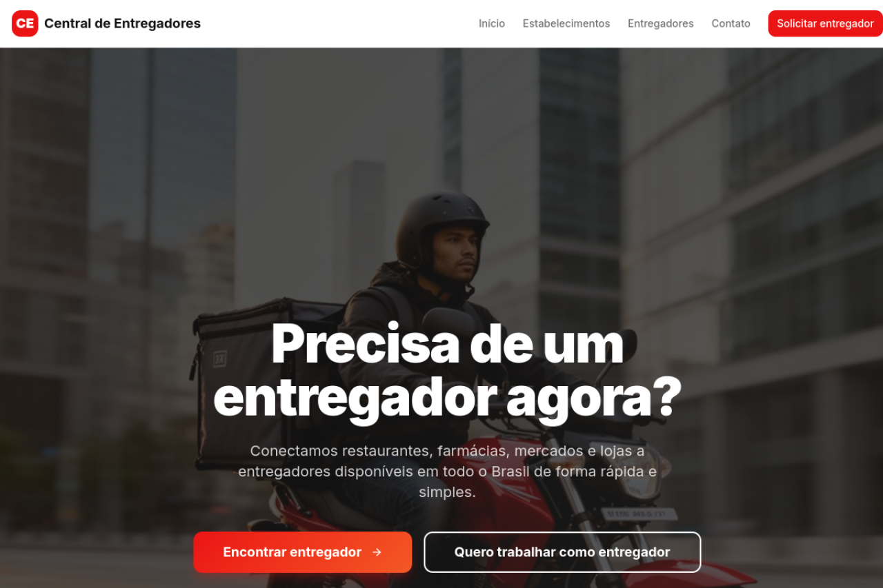 Screenshot do projeto App Motoboys