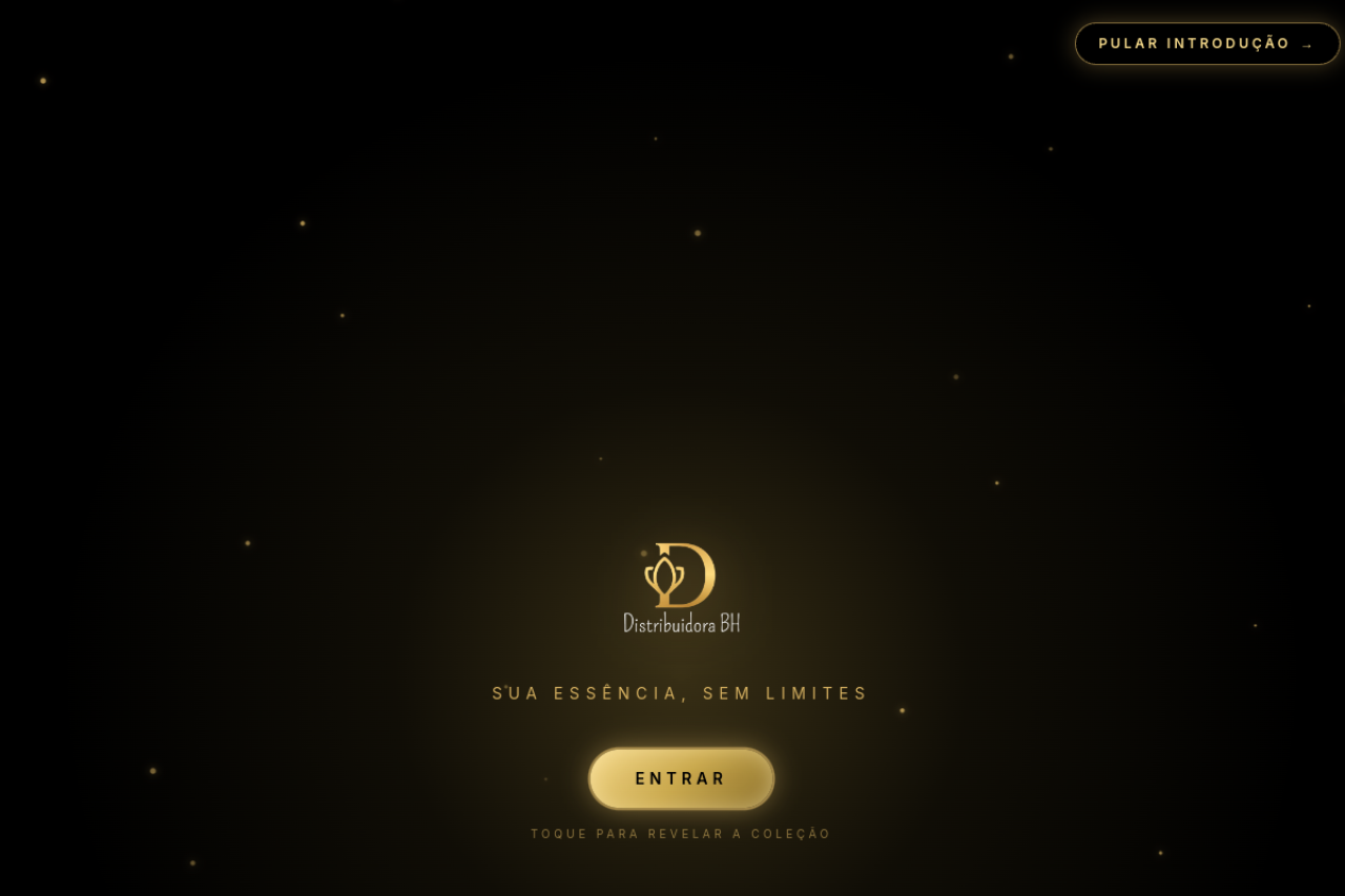 Screenshot do projeto Distribuidora BH