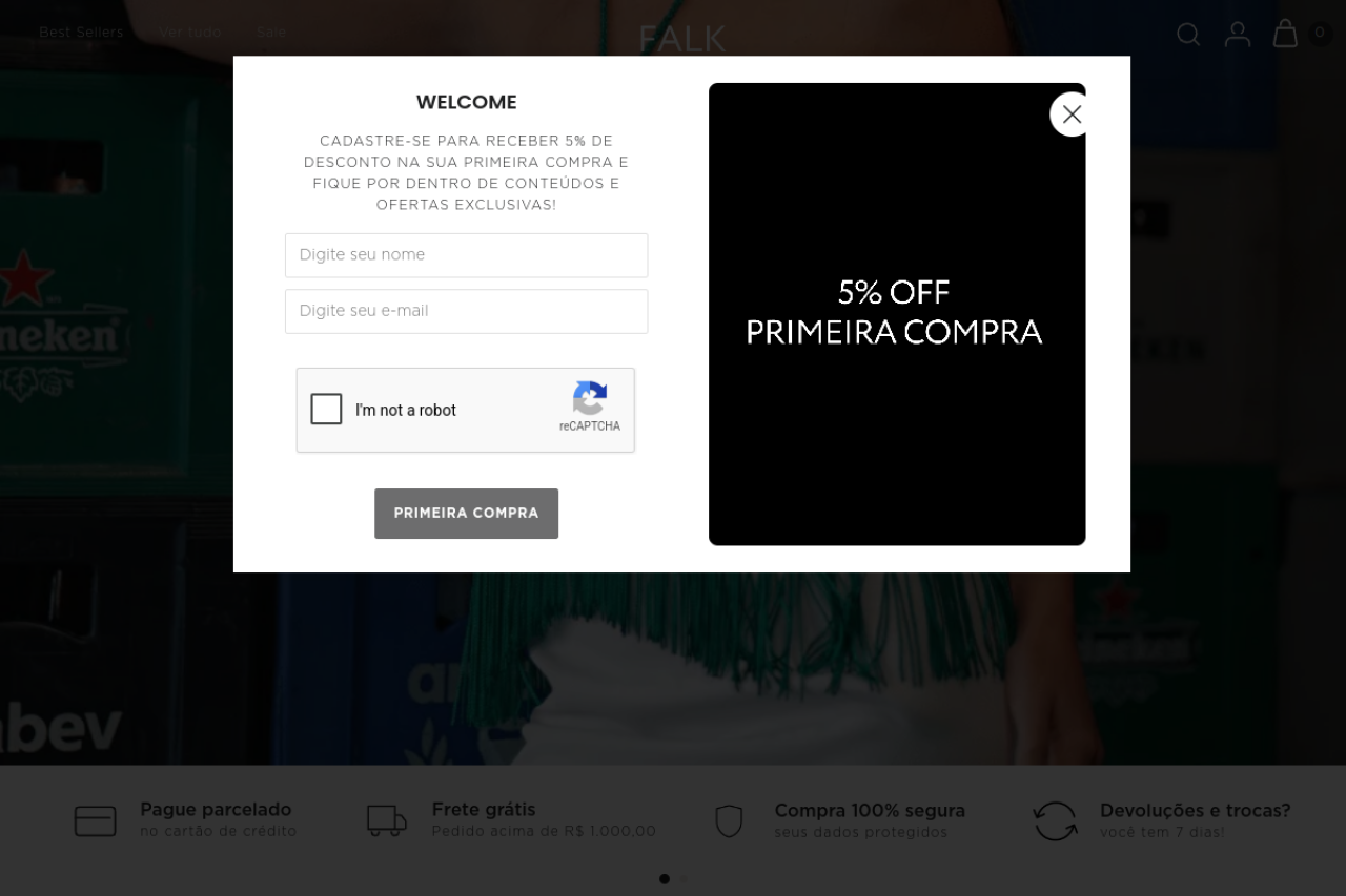 Screenshot do projeto Falk Brand