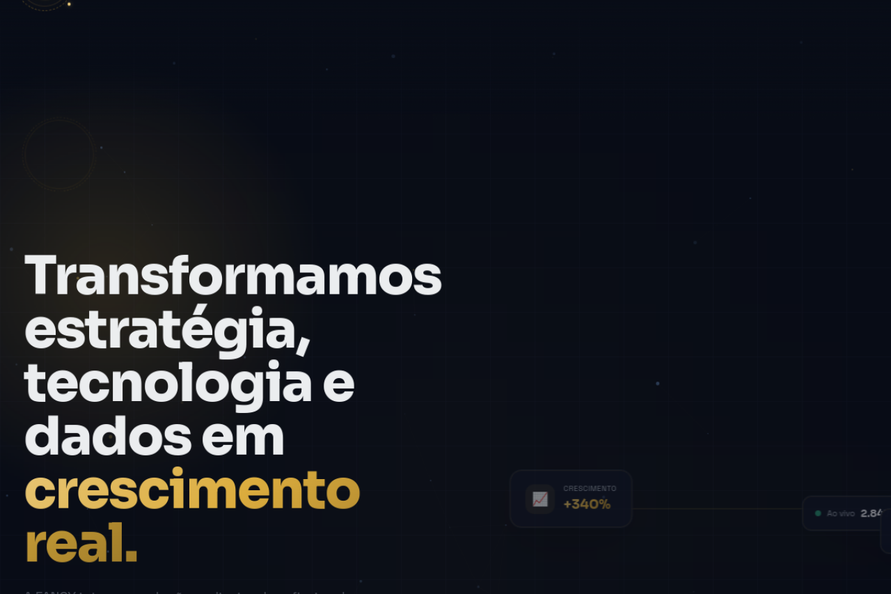 Screenshot do projeto Fancy Hub Partner