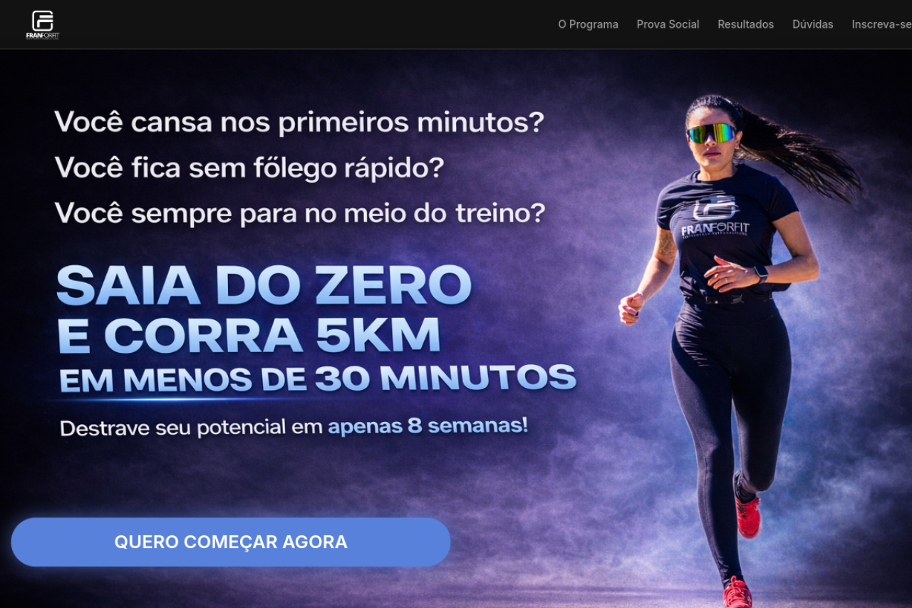 Screenshot do projeto Fran For Fit