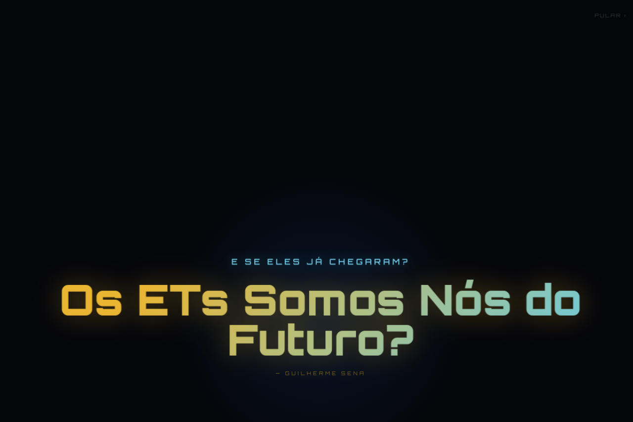 Screenshot do projeto Somos Nós