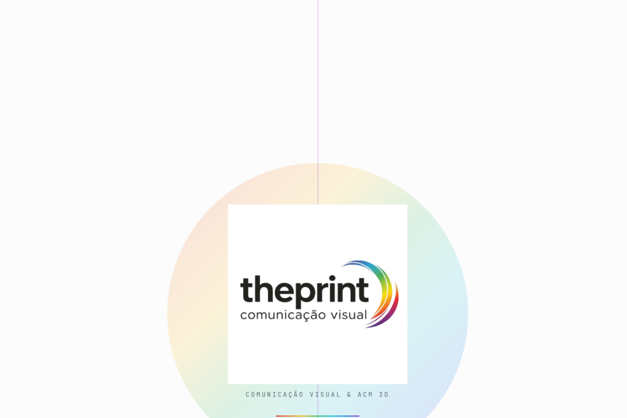 Screenshot do projeto The Print Comunicação Visual