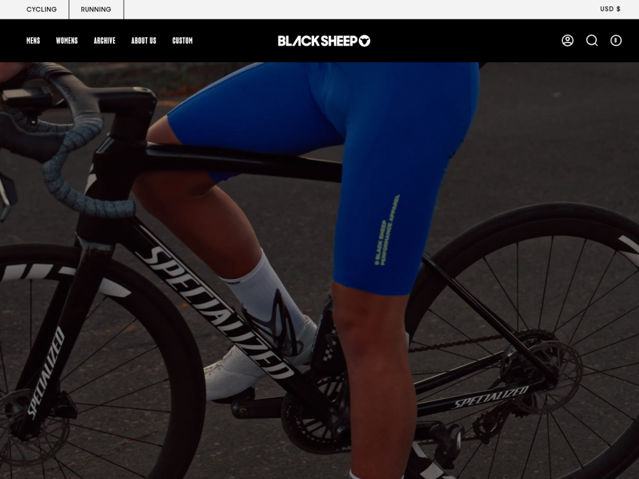 Black Sheep Cycling 웹사이트 스크린샷