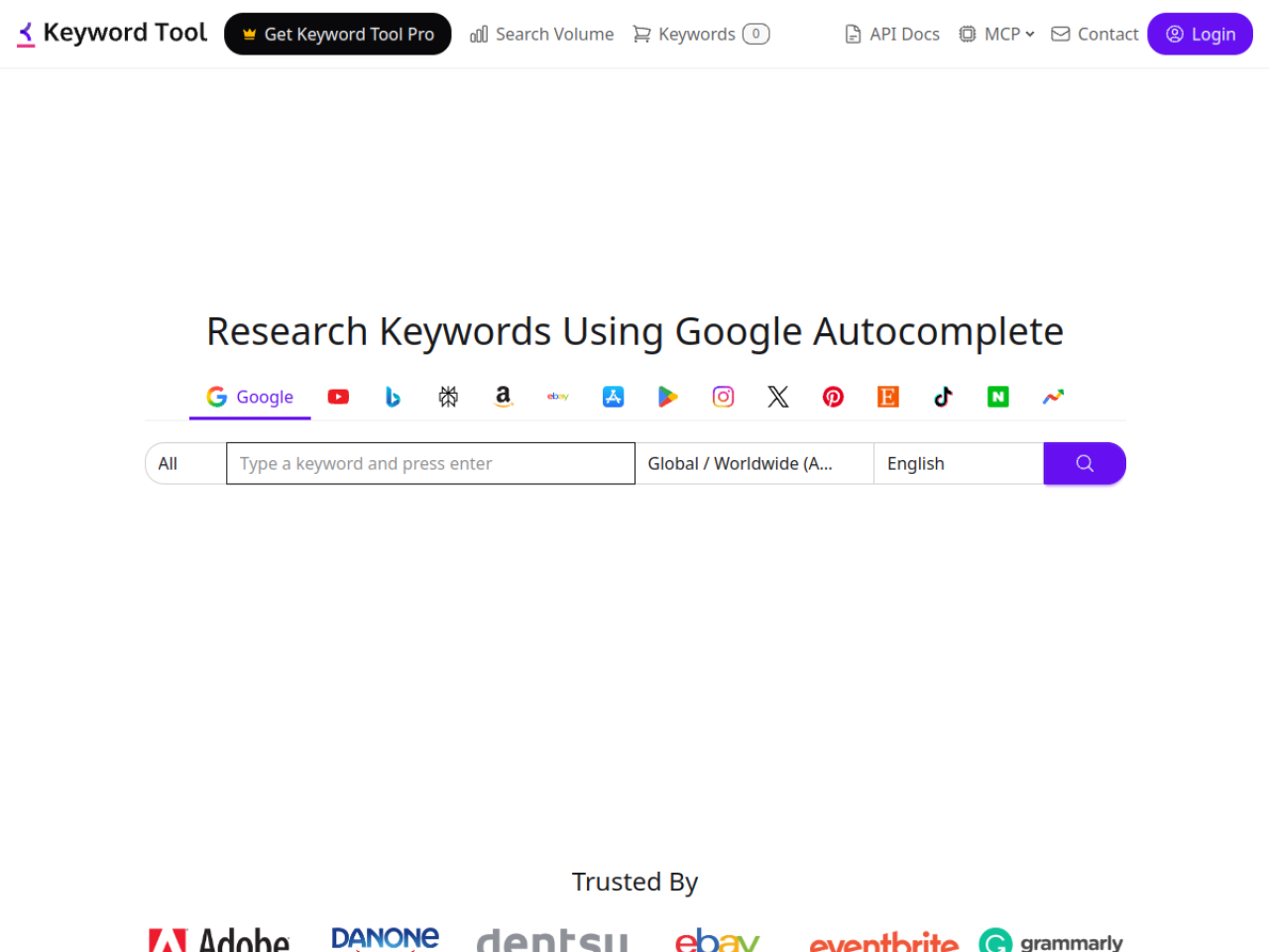Keyword Tool screenshot 1