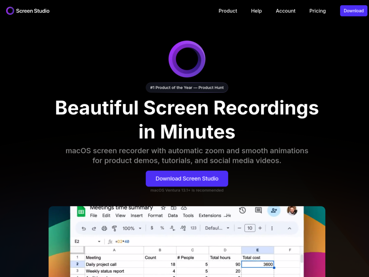 Screen Studio screenshot 1