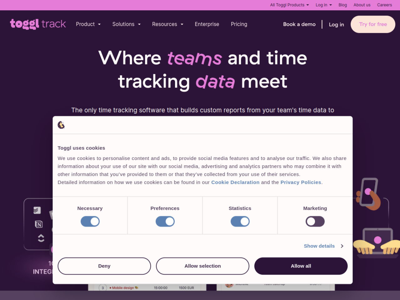 Toggl Track screenshot 1